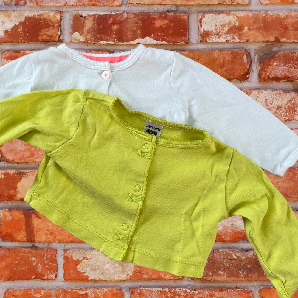 Set of 2 Carter’s Lightweight Sweaters for girls, 3 months